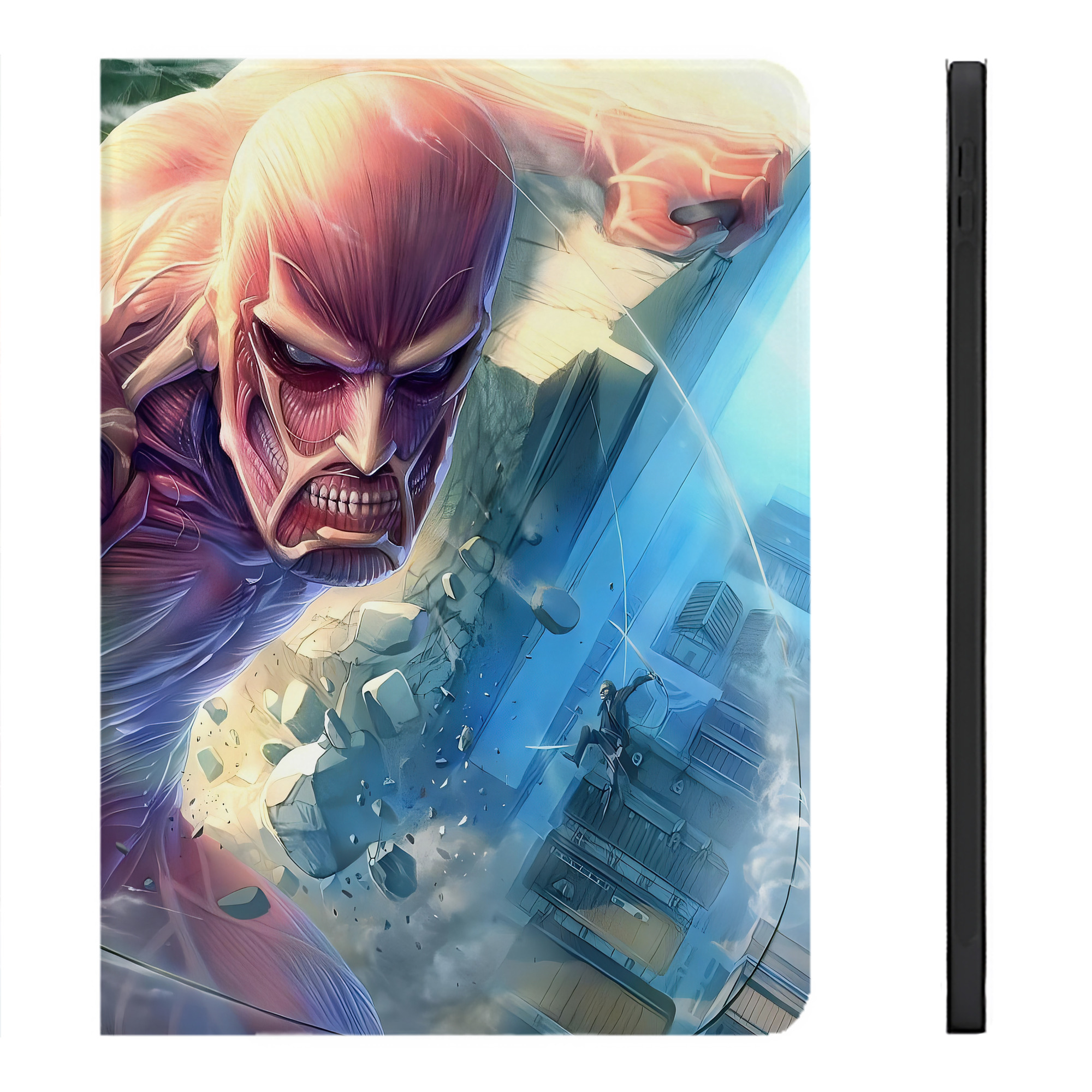 （画像用） 進撃の巨人 Attack on Titan IPadケース ペンホルダー付き ブックスタイルデザイン